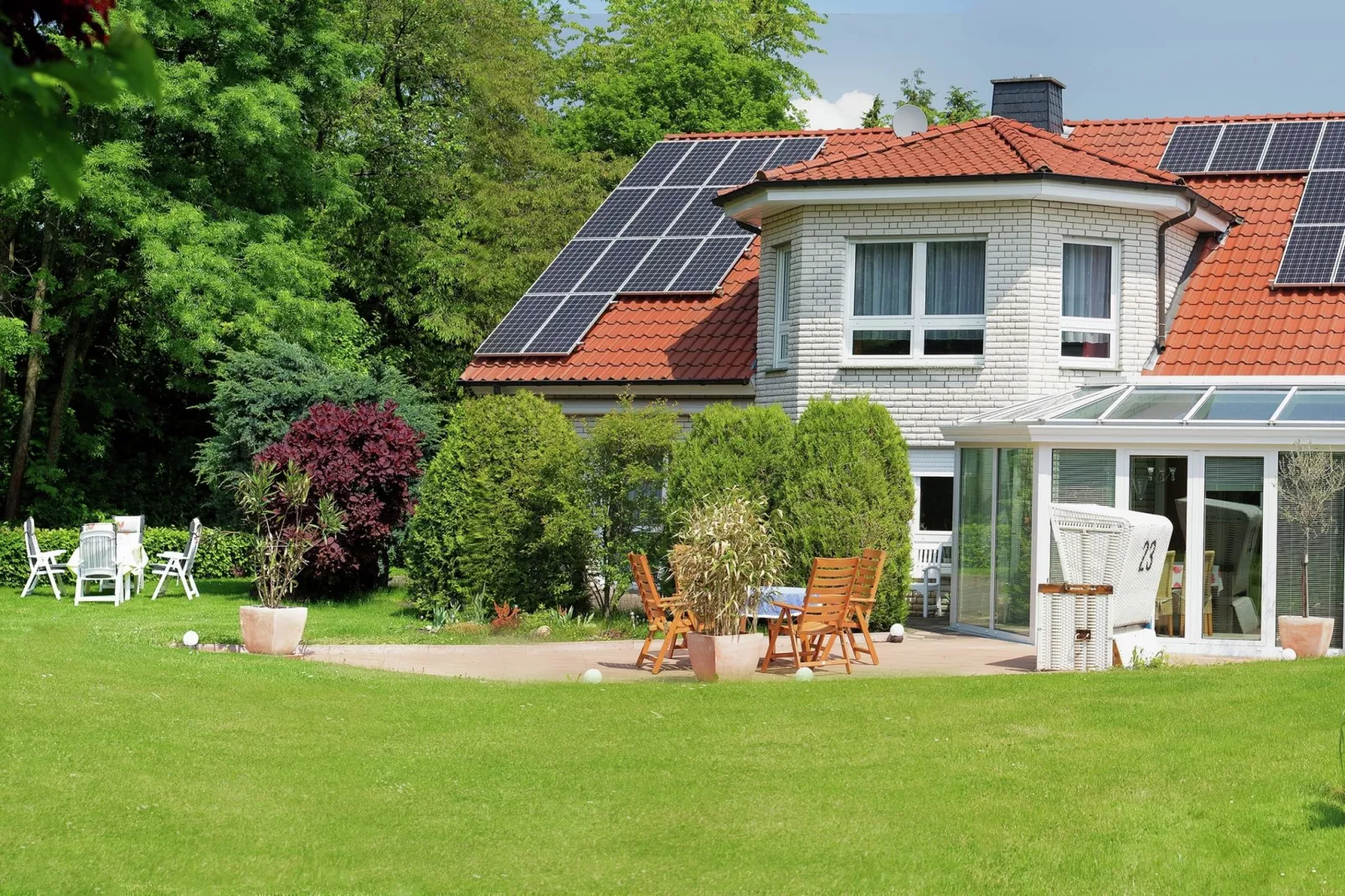 Sterne Ferienwohnung Möller-Außenbereich Sommer