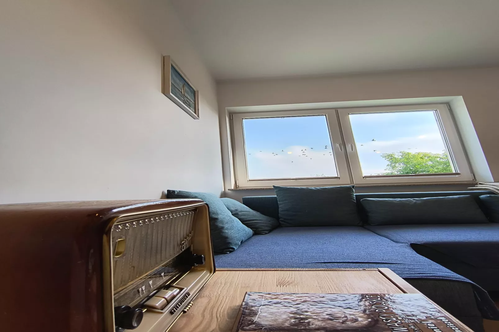 Apartament na piętrze z łóżkiem dwuosobowym-Living room
