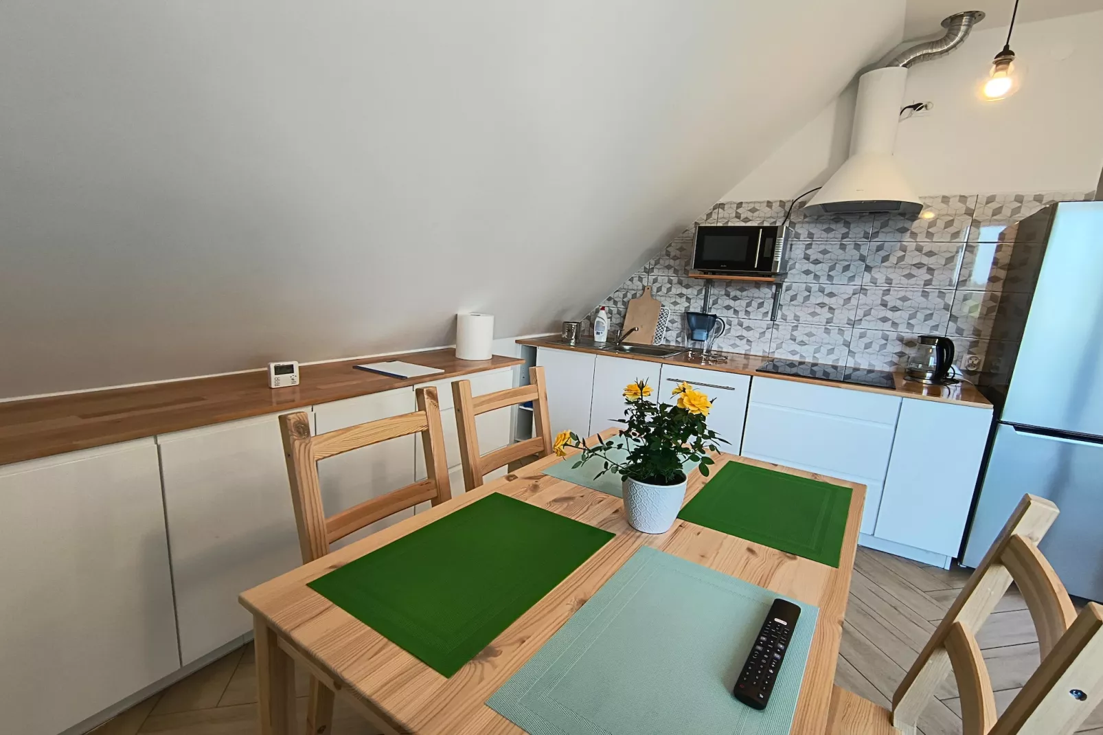 Apartament na piętrze z łóżkiem dwuosobowym-Kitchen