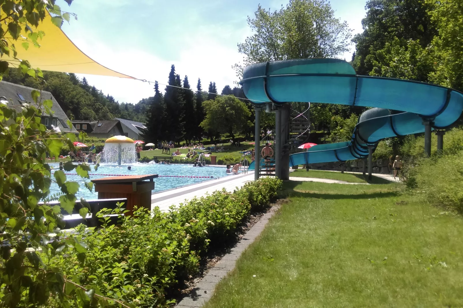 Bellevue-Gebiete Sommer 1 km