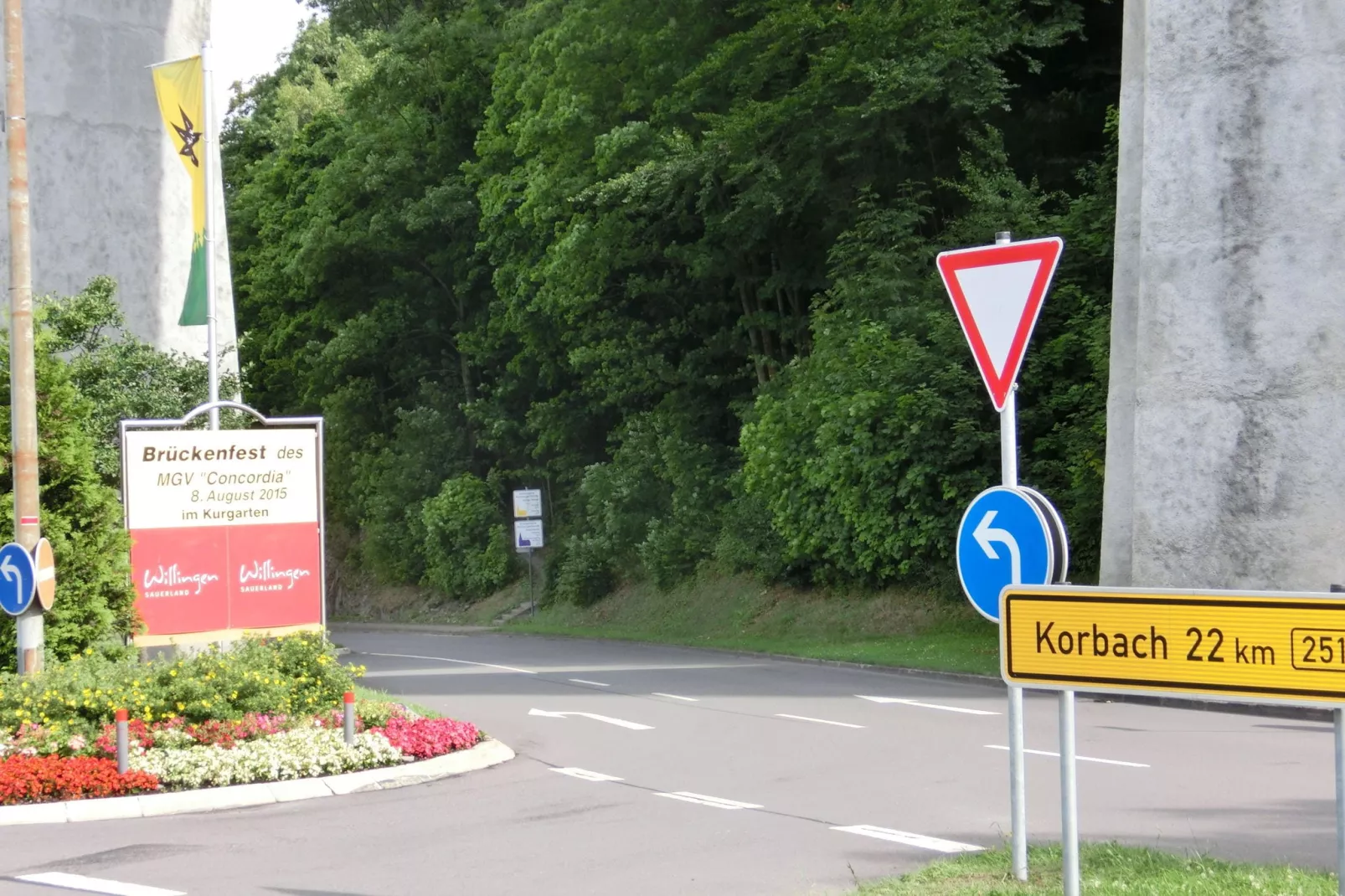 Bellevue-Gebiete Sommer 5 km