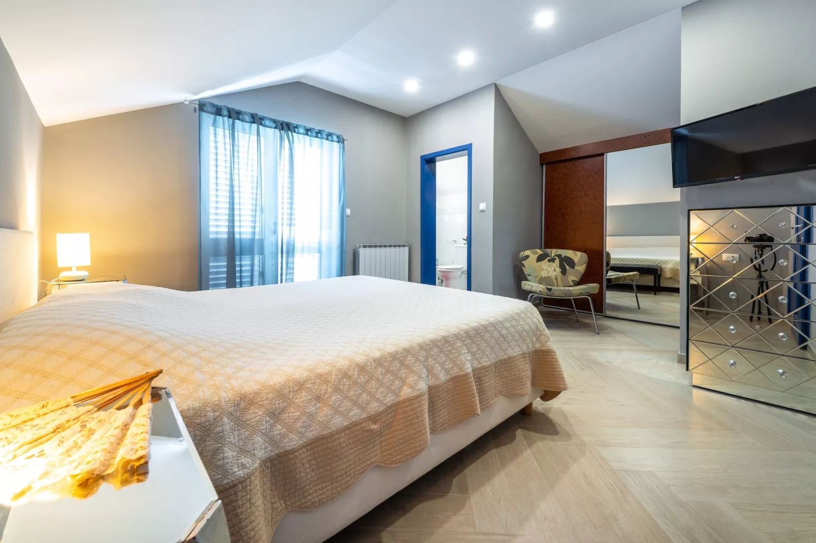 Villa Piano - Four Bedroom Villa with Terrace and Swimming Pool-Bedroom
