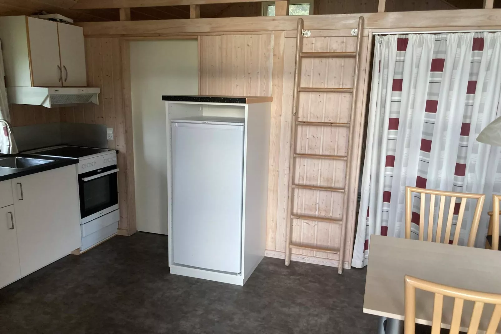 Cabin in camping resort with heating-Indoor