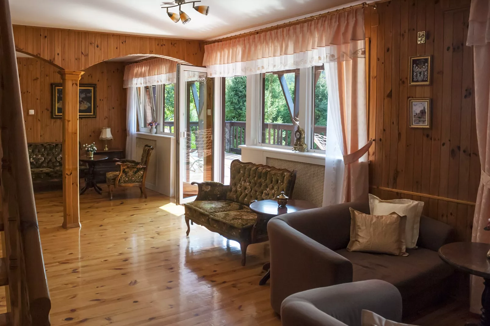 Holiday home in Szymbark-Living room