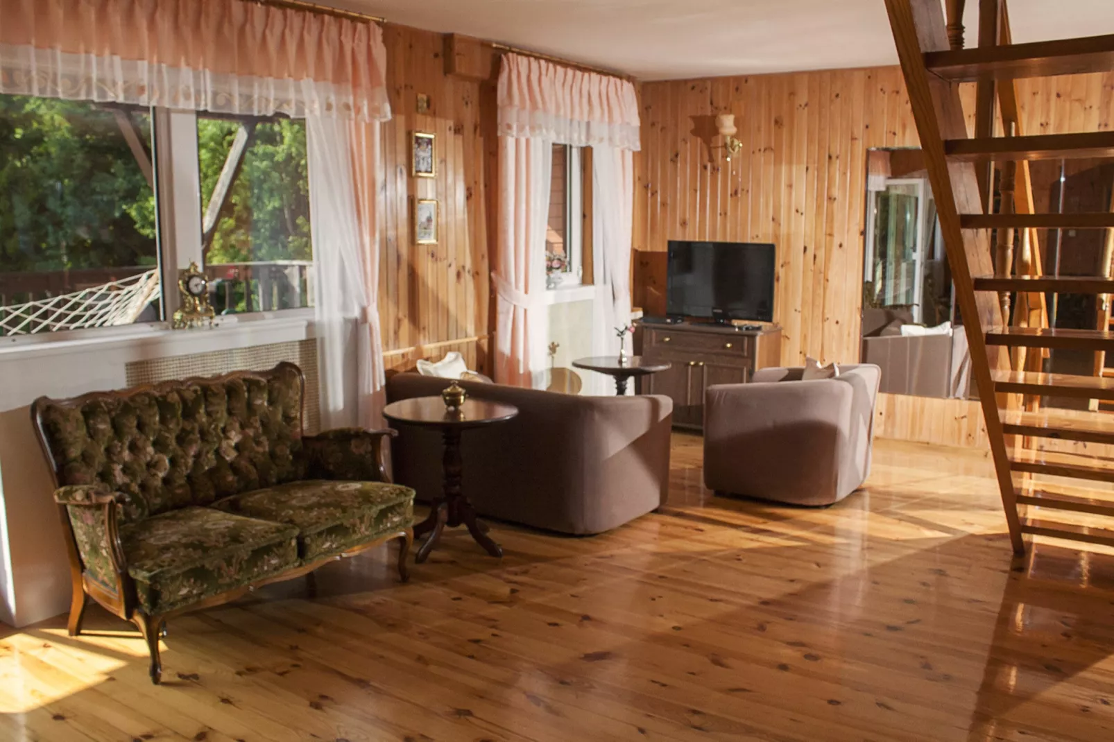 Holiday home in Szymbark-Living room