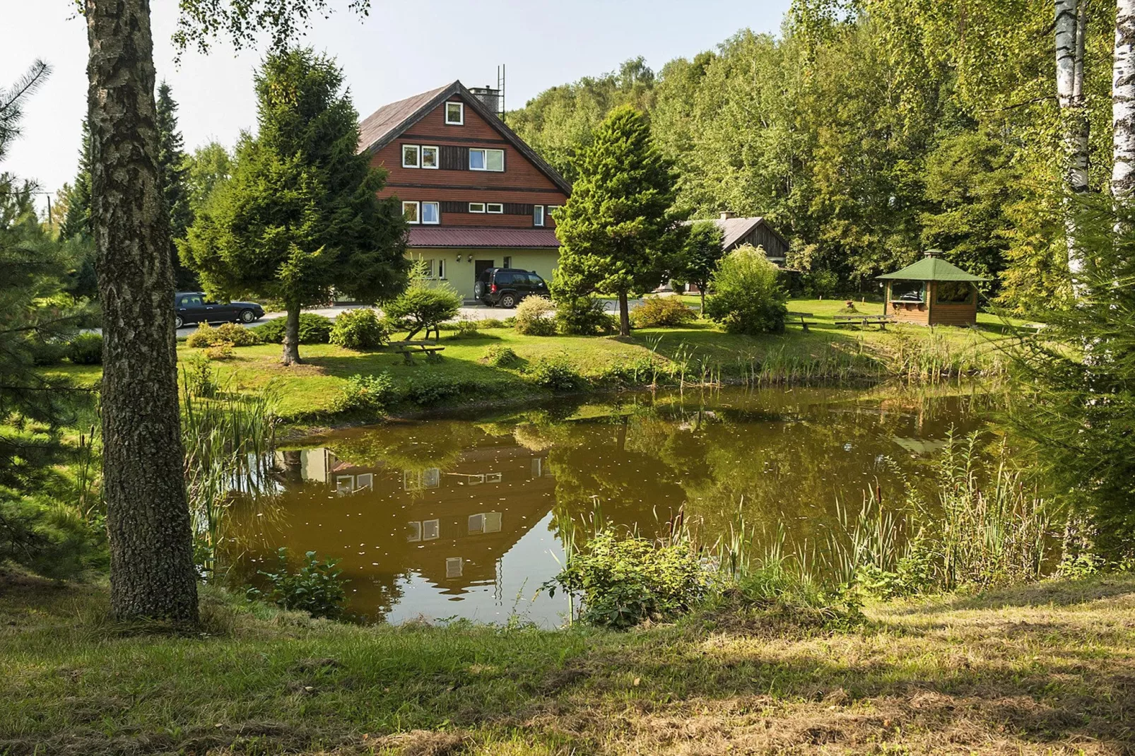 Holiday home in Szymbark-Gardens summer