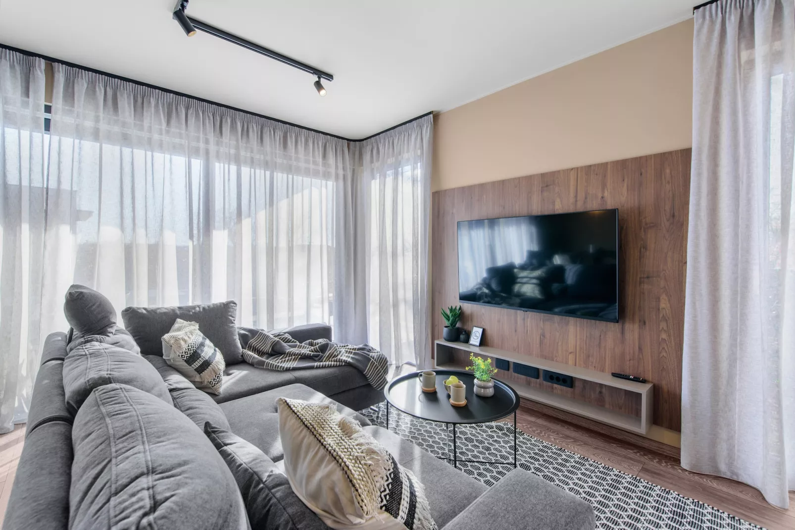 Quercus village App 1 with private pool-Salon