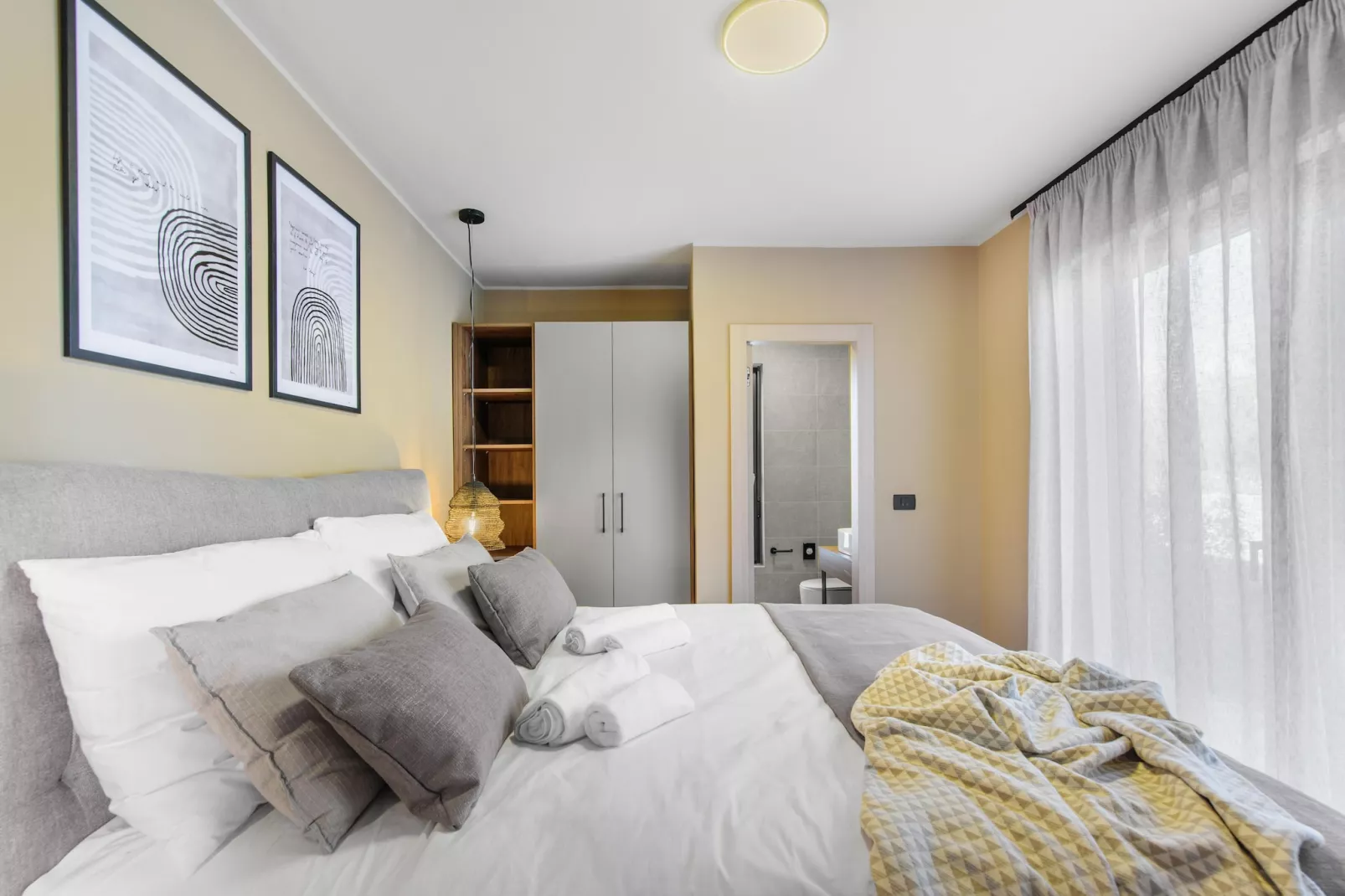 Quercus village App 3 with private pool-Chambre