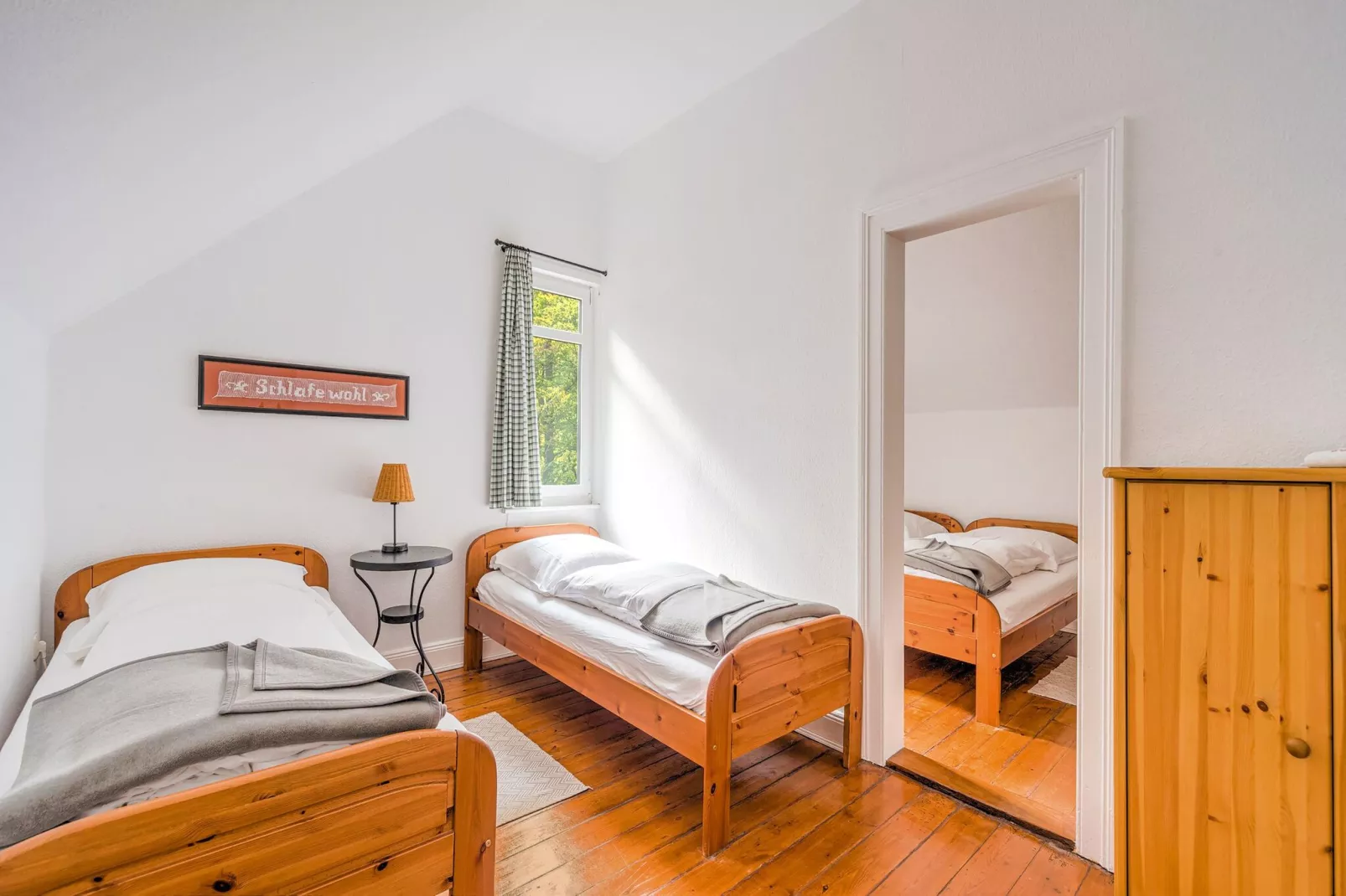 Historisches Waldhaus-Schlafzimmer