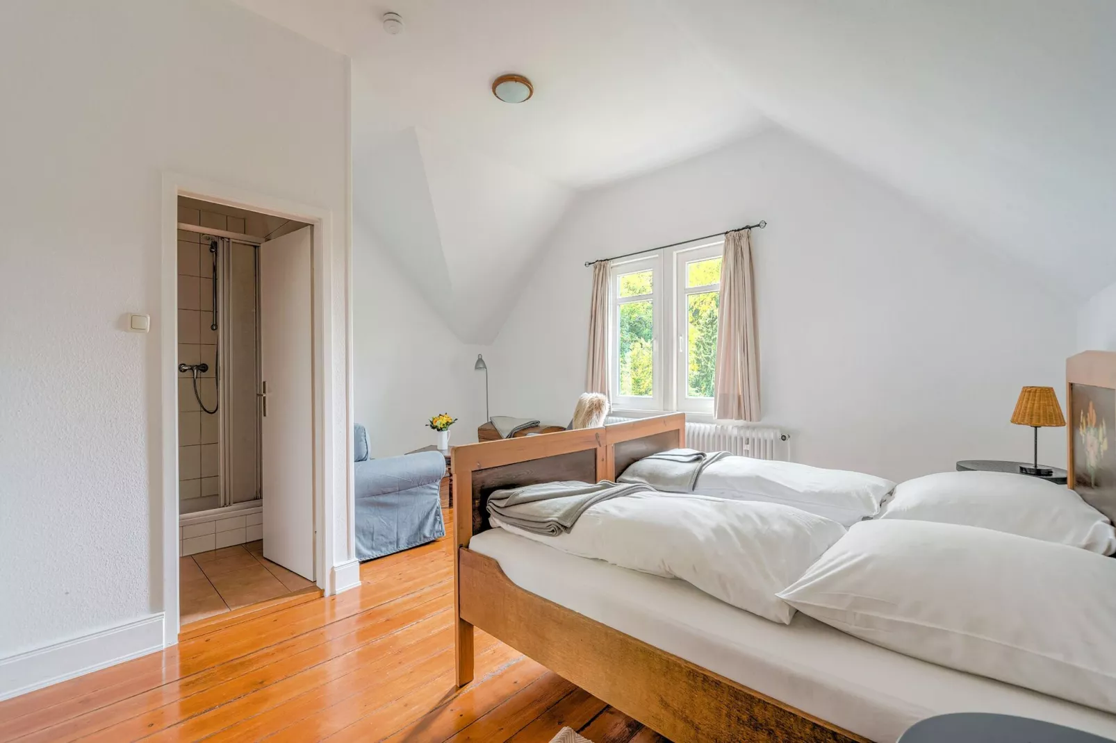 Historisches Waldhaus-Schlafzimmer
