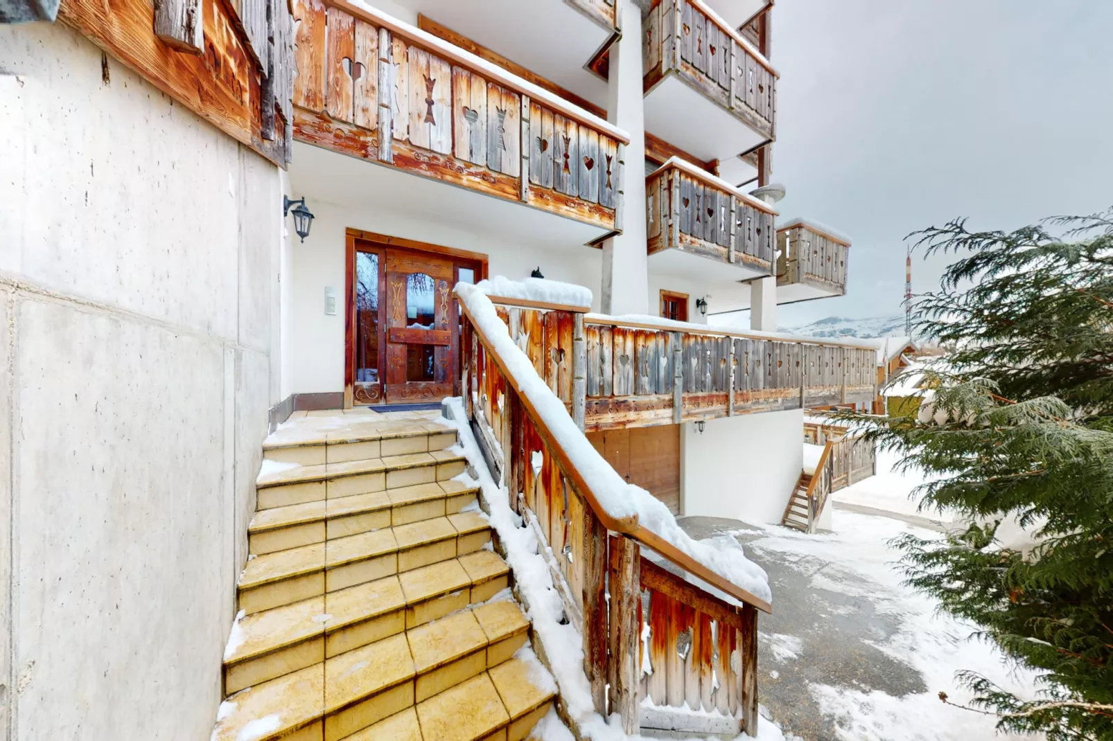 Terrasses du Paradis 7A LUXE & CENTER apart 7 pers-Extérieur hiver