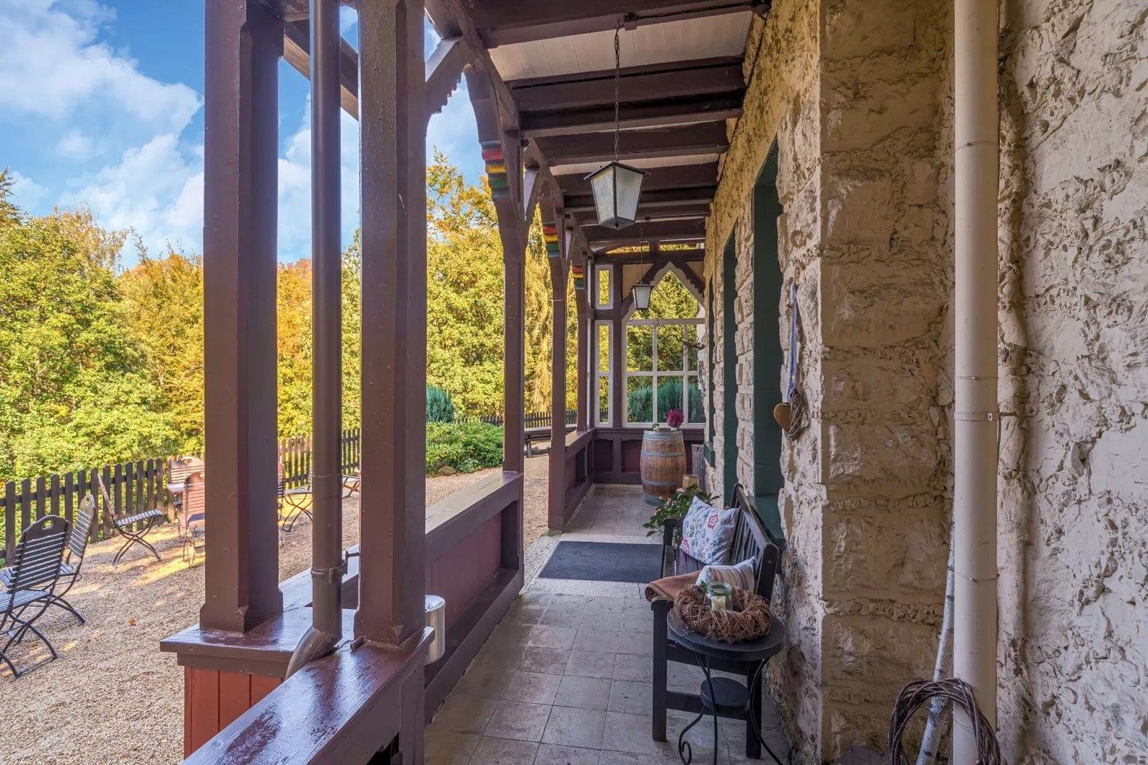 Historisches Waldhaus-Terrace balcony