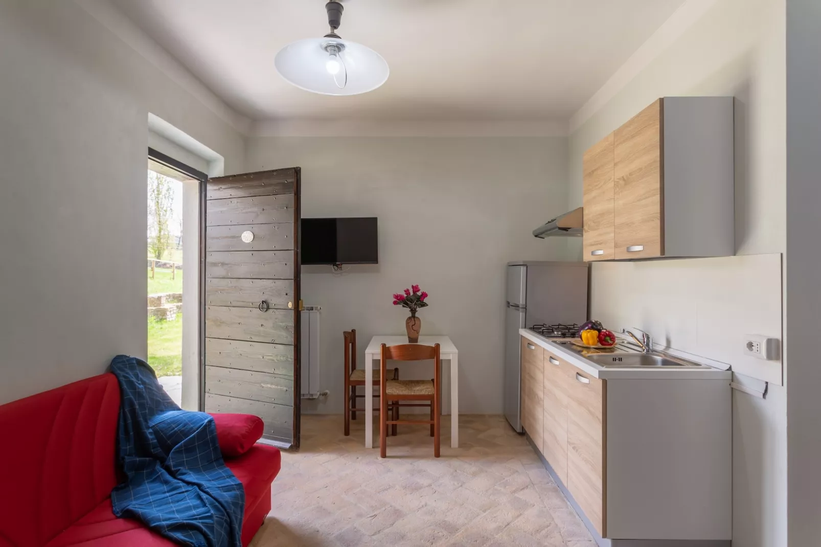 GH Borgo Pulciano in Montone - BEV2C / A2 / 2 Raum App Garten - 3 pax-Küche