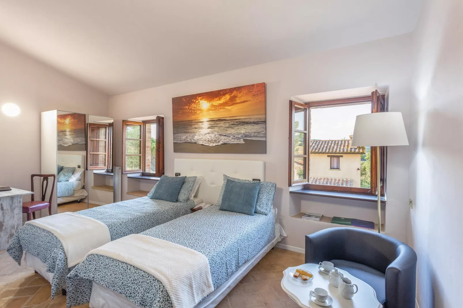 GH Borgo Pulciano in Montone - BEV2C / A2 / 2 Raum App Garten - 3 pax-Schlafzimmer