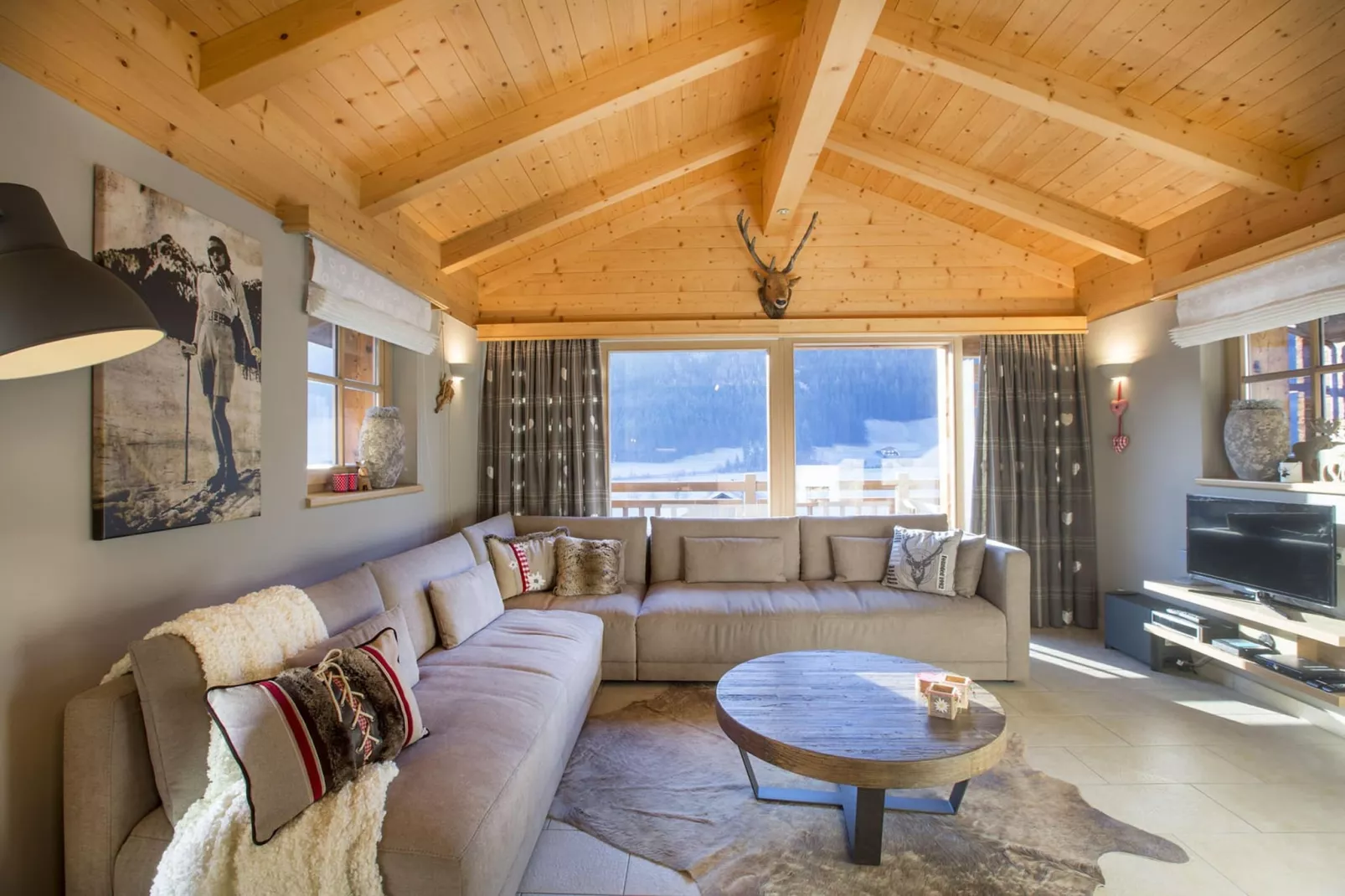 Schöneben  Chalet Bergkristall-Living room