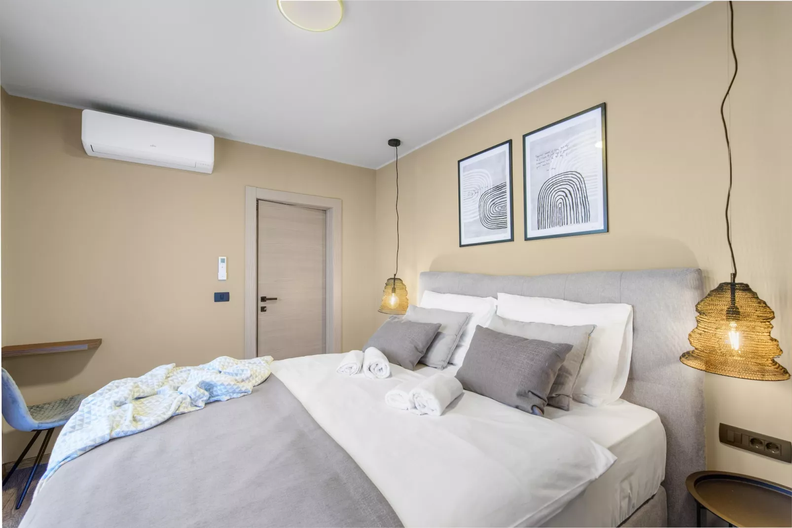 Quercus village App 12 with private pool-Chambre
