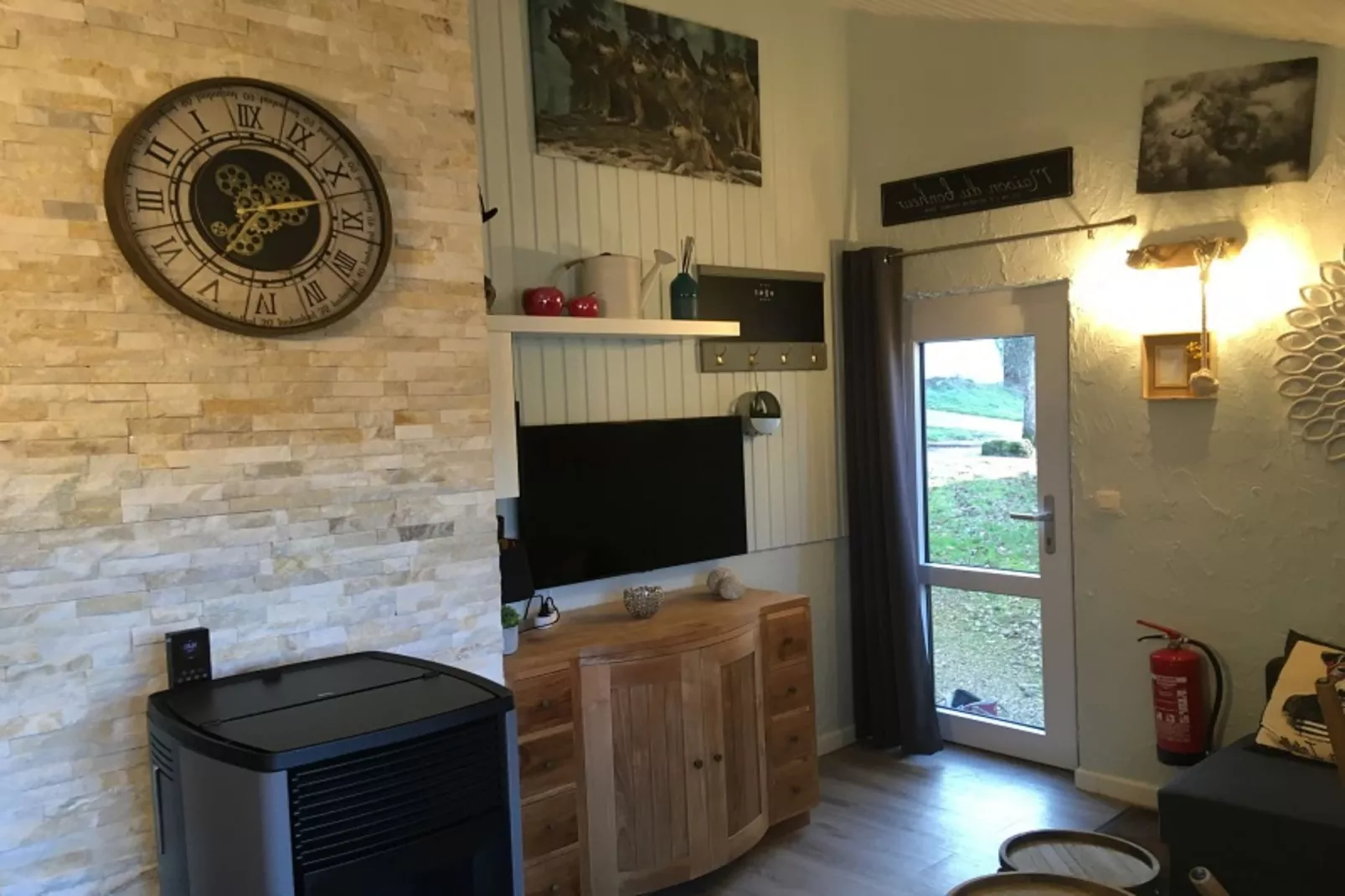 Refuge du Loup-Wohnzimmer