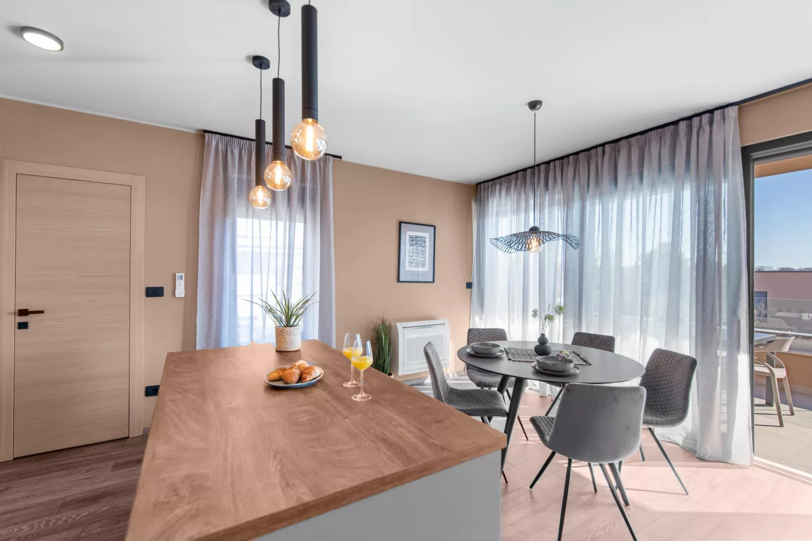 Quercus village penthouse 11 with bubble bath-Küche