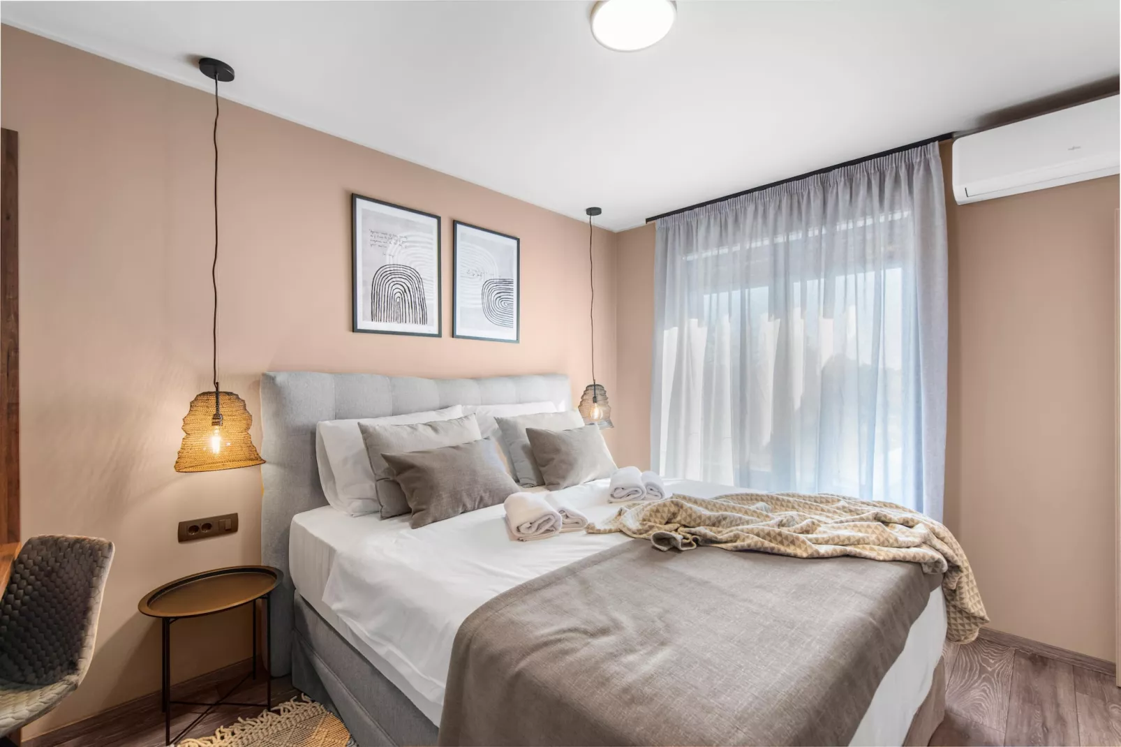 Quercus village penthouse 11 with bubble bath-Schlafzimmer