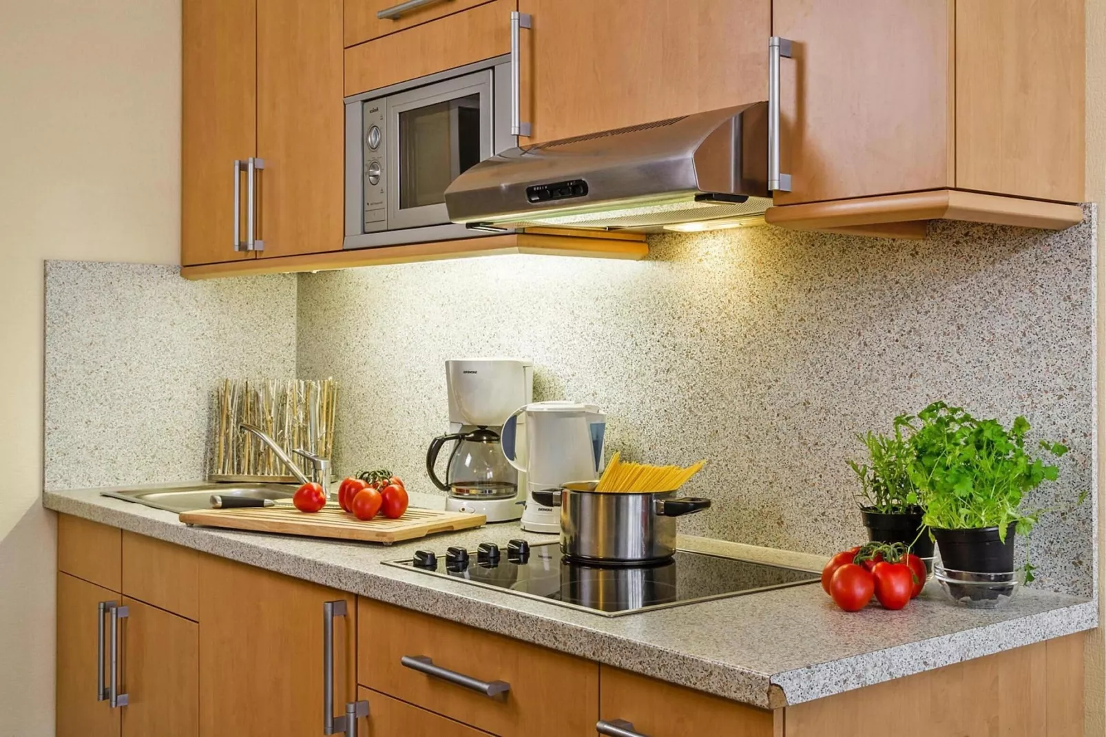 2-Zimmer-Appartement Seeseite "Am Park"-Kitchen