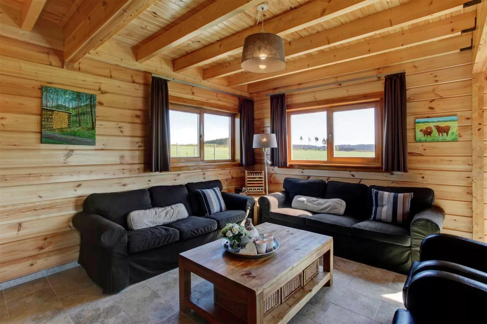 EcoLodge Sauerland 1-Living room