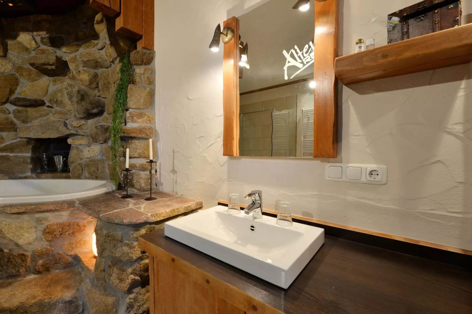Holiday home with sauna in Viechtach-Bathroom