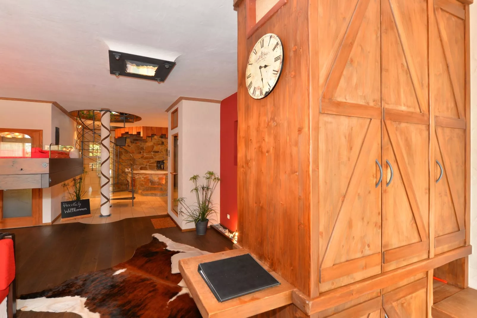 Holiday home with sauna in Viechtach-Living room