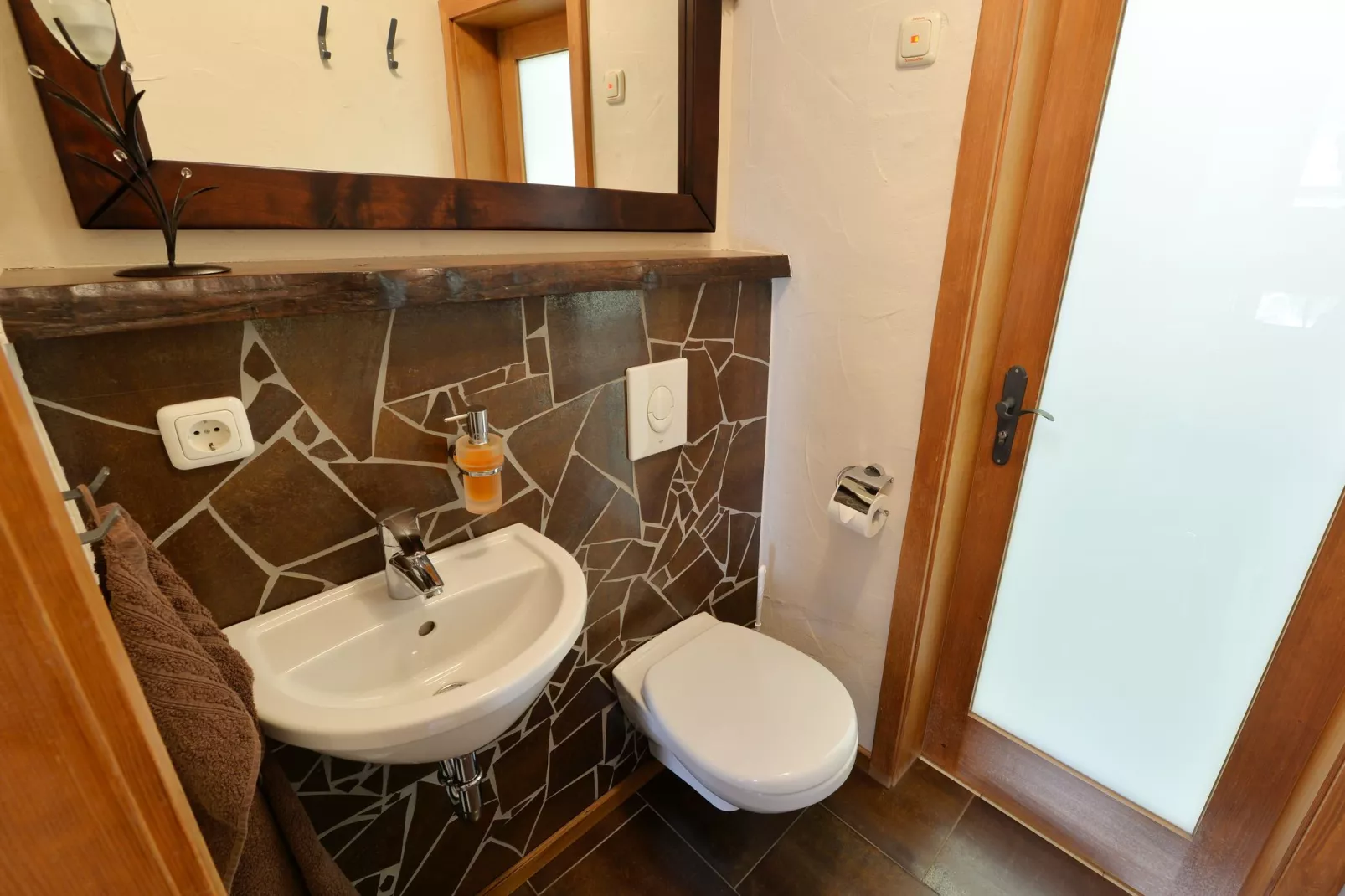 Holiday home with sauna in Viechtach-Bathroom