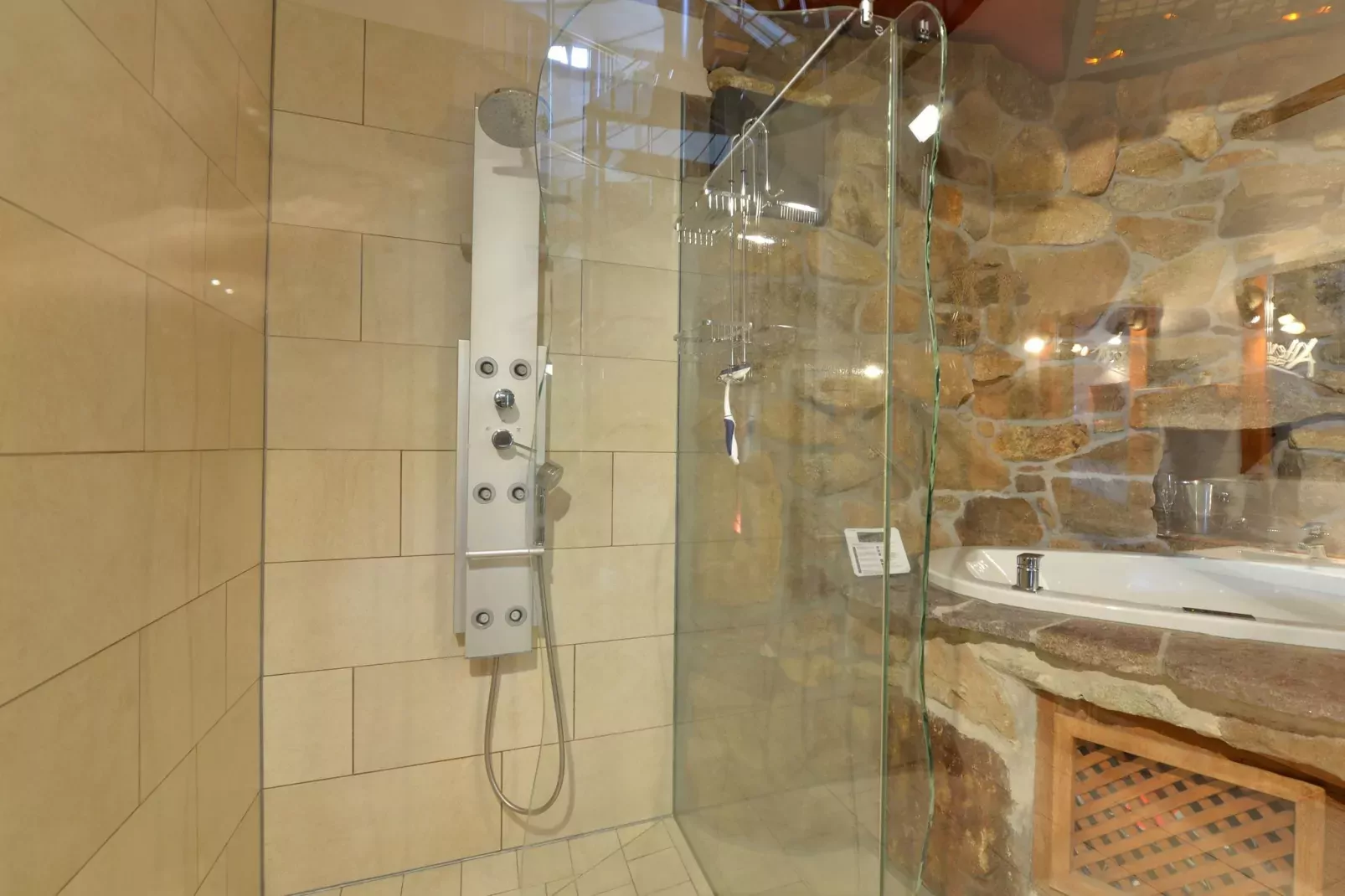 Holiday home with sauna in Viechtach-Bathroom