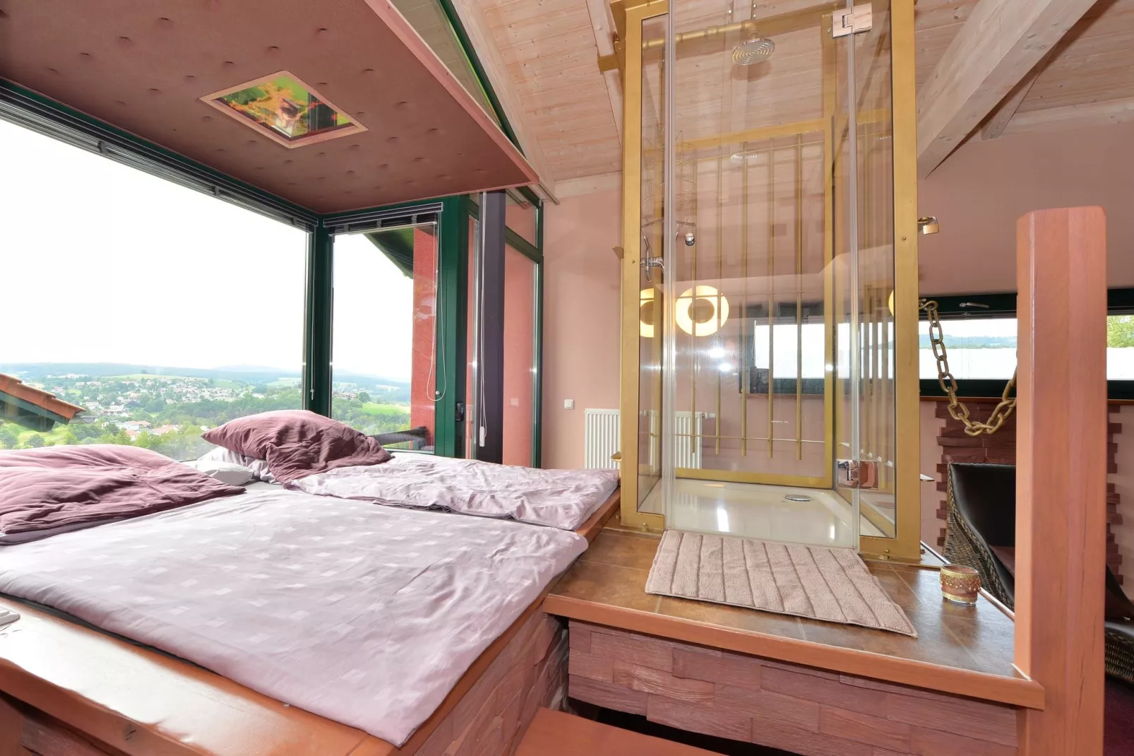 Holiday home with sauna in the Bavarian Forest-Bedroom