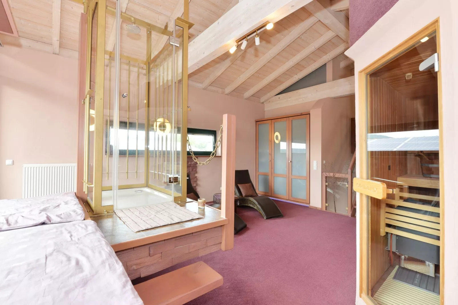 Holiday home with sauna in the Bavarian Forest-Bedroom