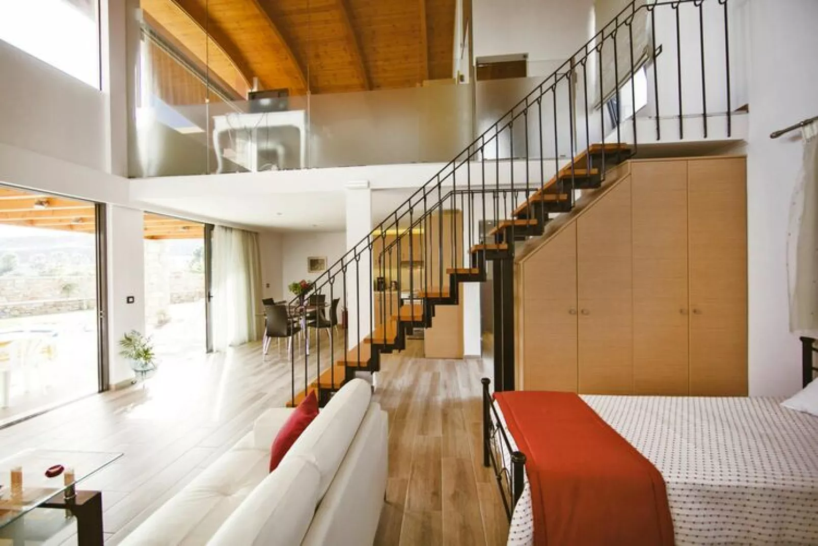 Semi-detached house, Lardos-1 separate bedroom-Salon