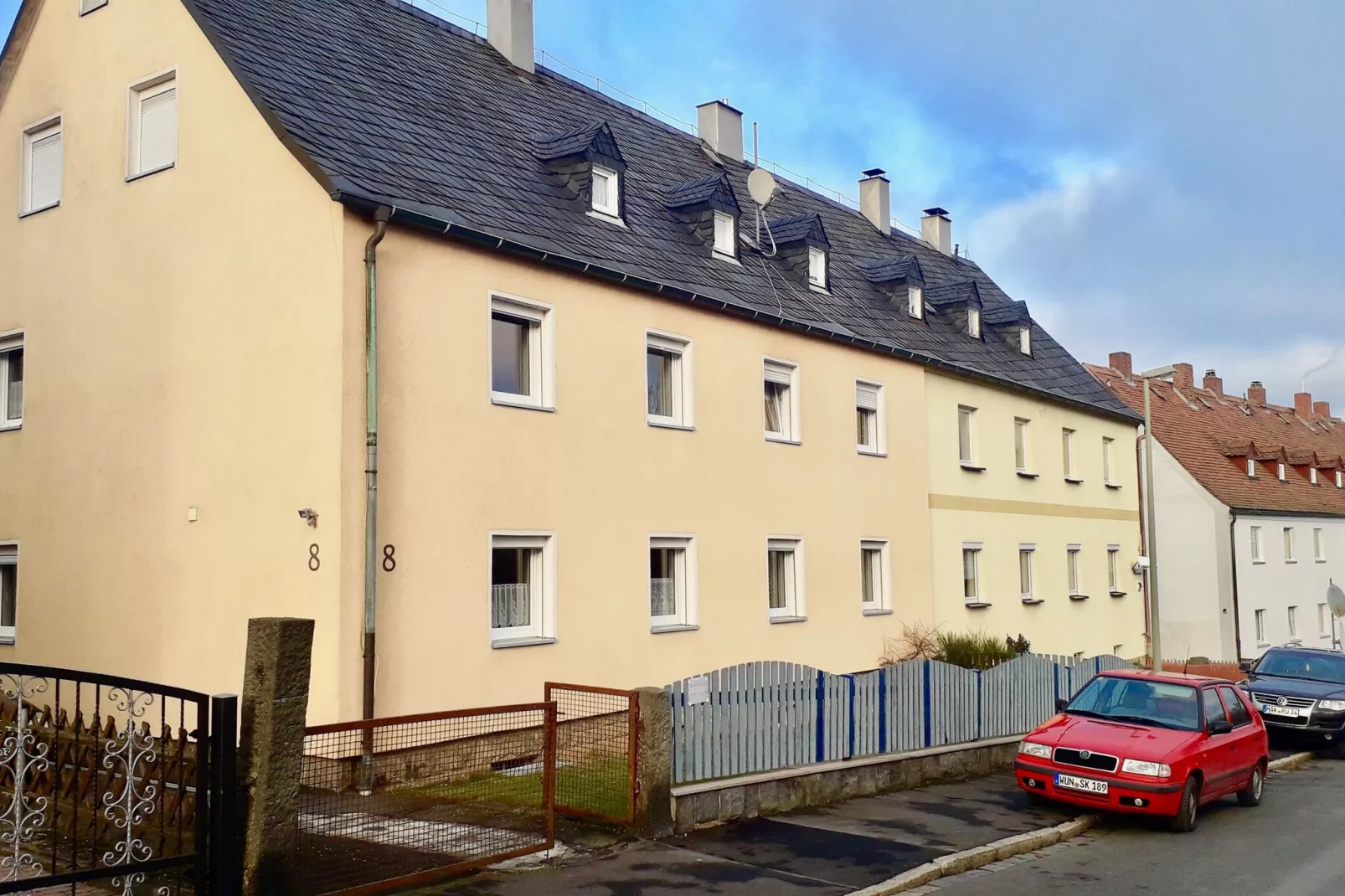 Ferienwohnung in Arzberg 2 OG-Exterior winter