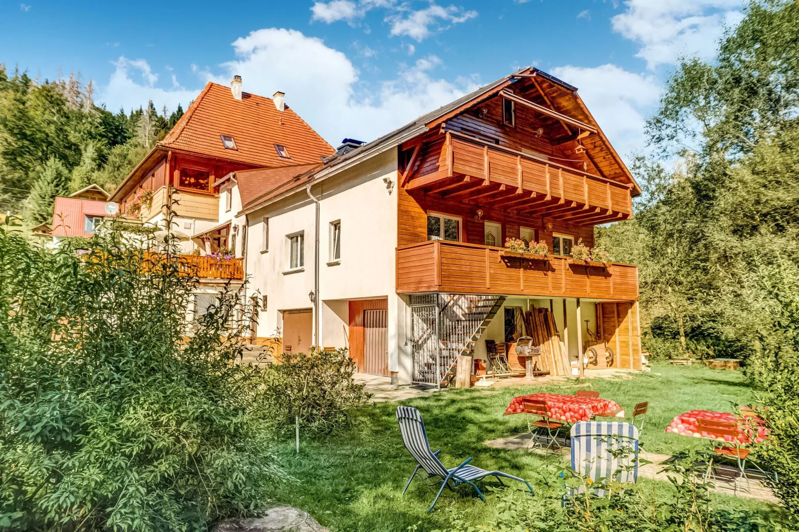 Waldblick-Außenbereich Sommer