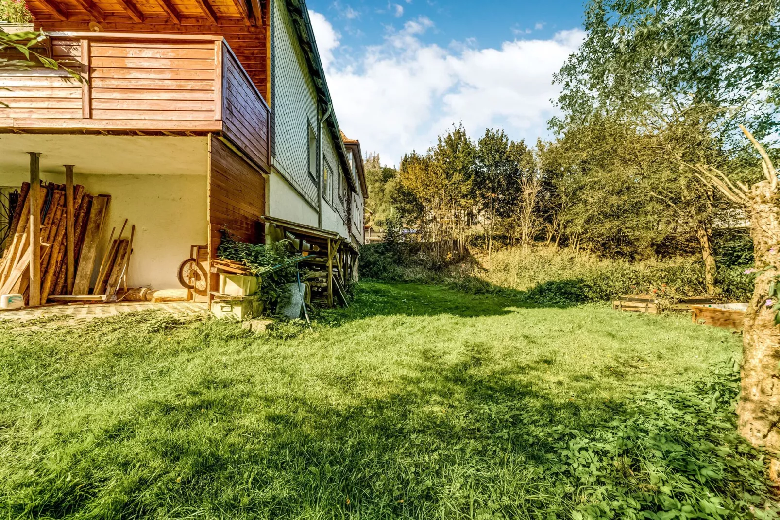 Waldblick-Garten Sommer