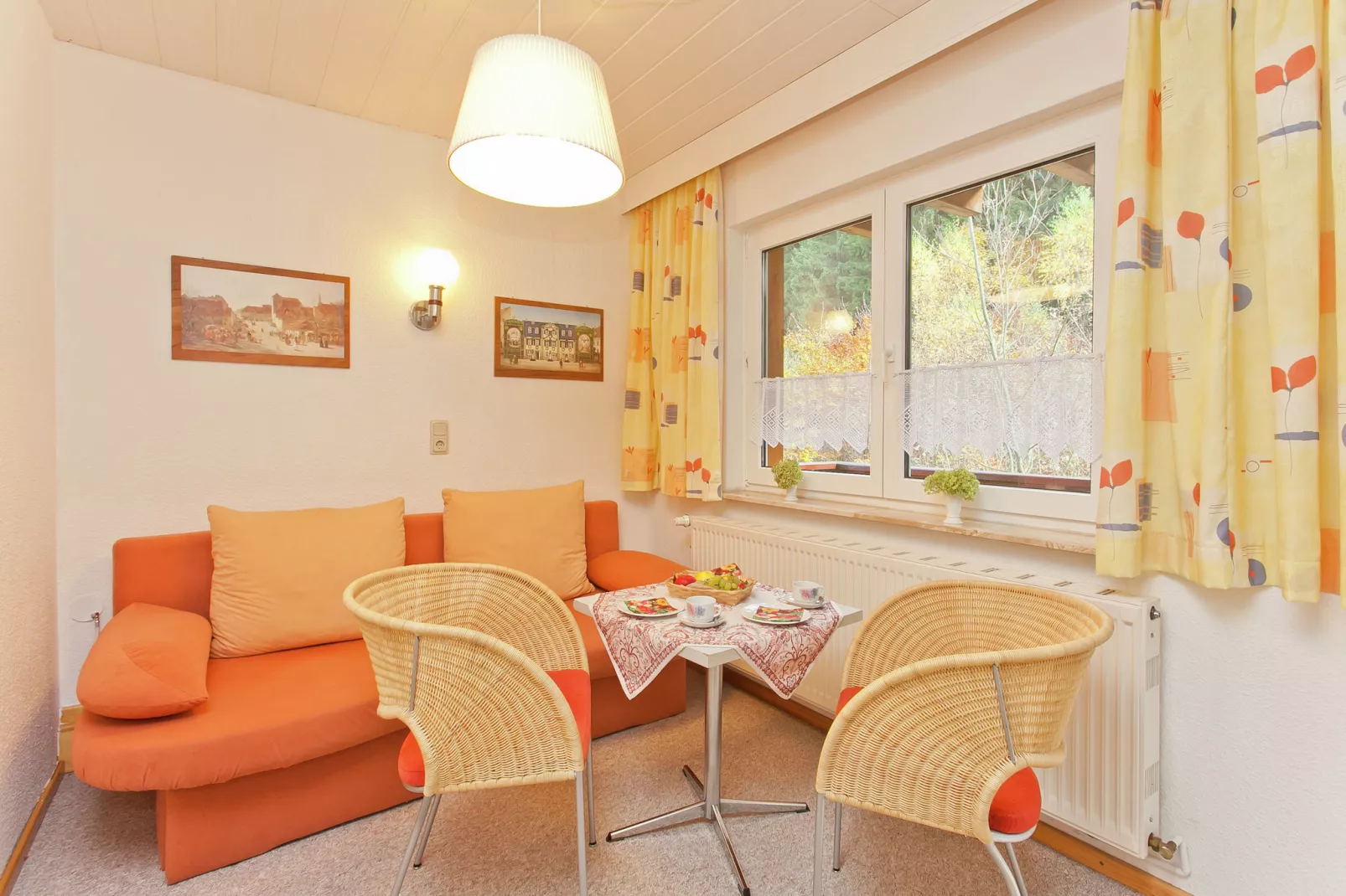 Waldblick-Wohnzimmer