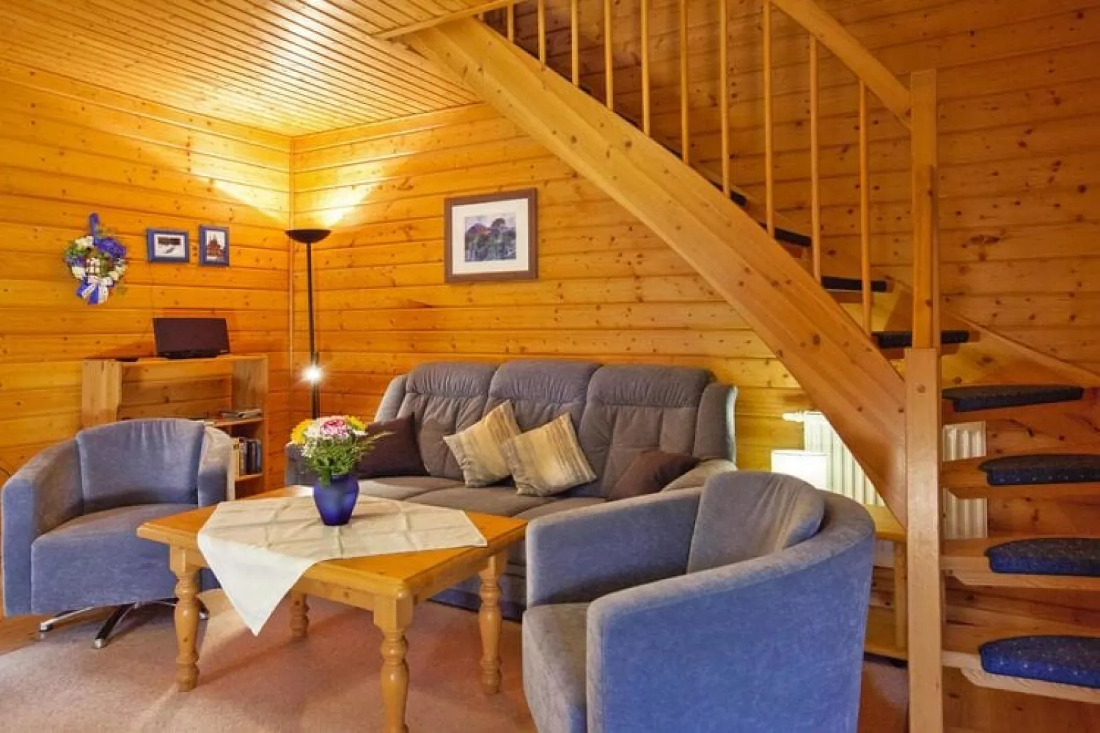 Naturerlebnisdorf Blauvogel - Doppelhaus ca 66qm Typ A-Living room