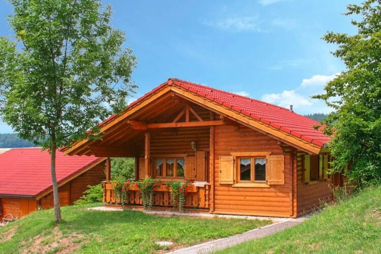 Blockhaus Stamsried-Typ A-Exterior summer