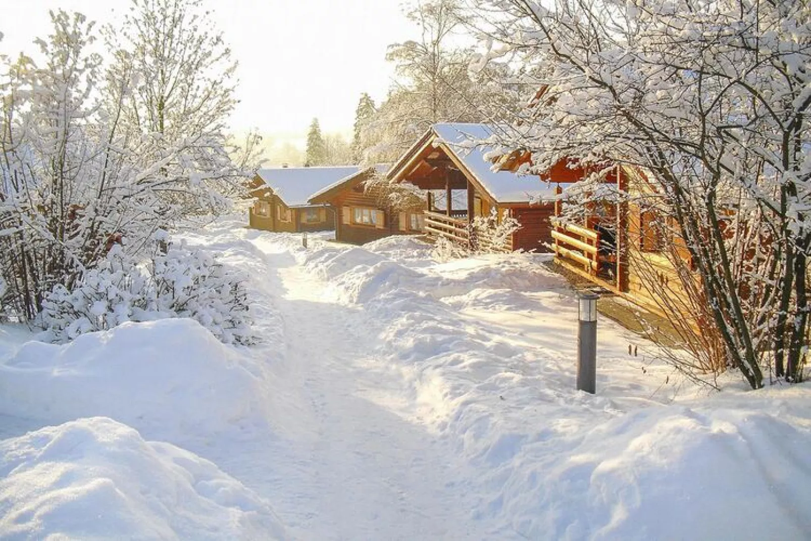 Blockhaus Stamsried-Typ A-Exterior winter