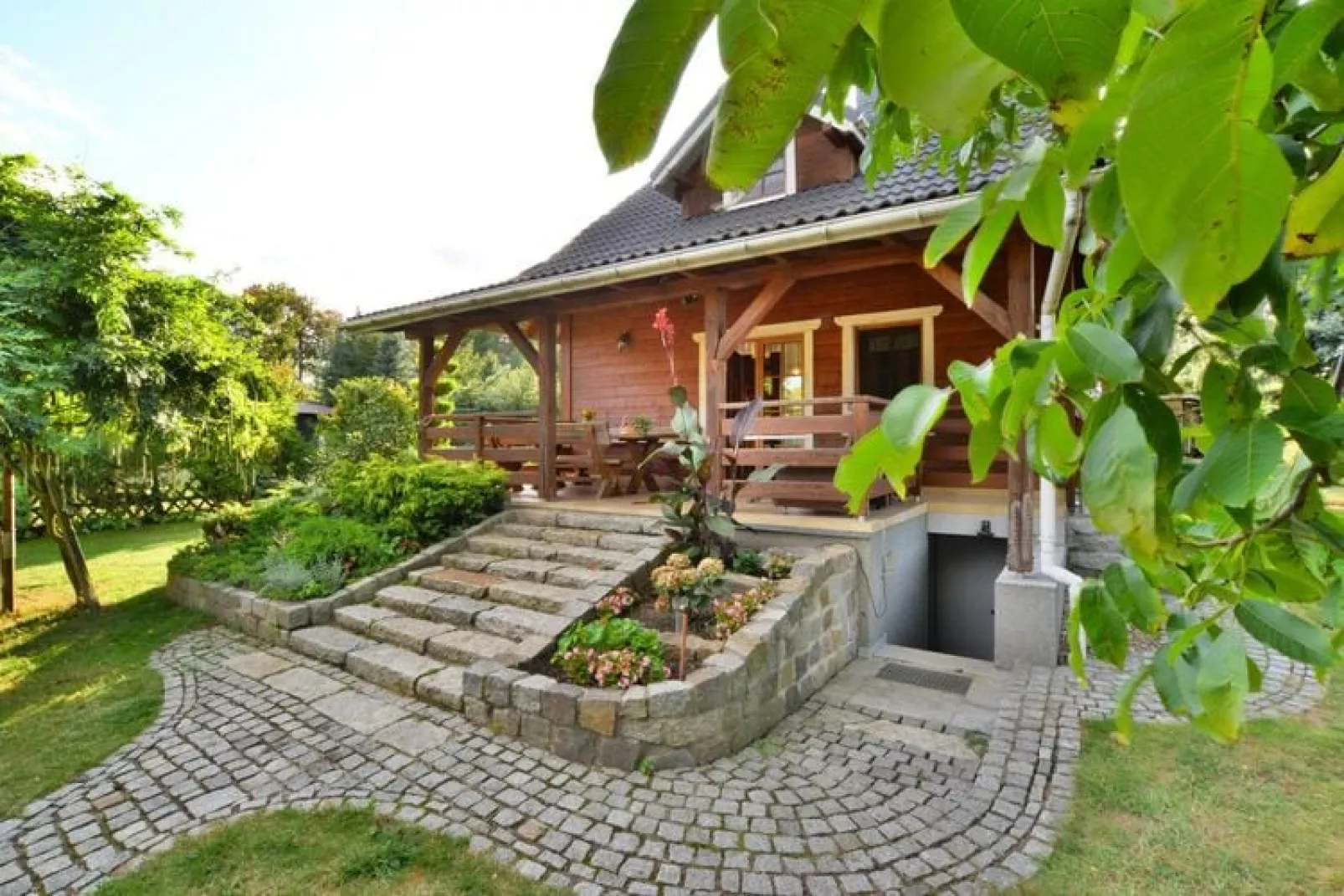 Dom wakacyjny nad jeziorem Oswino-Exterior summer
