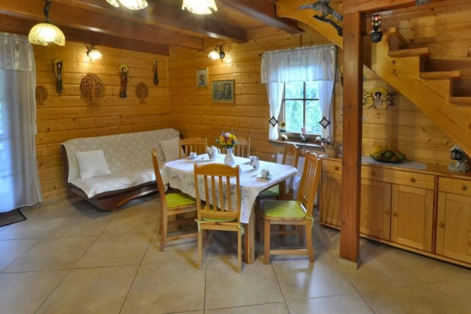 Dom wakacyjny nad jeziorem Oswino-Living room