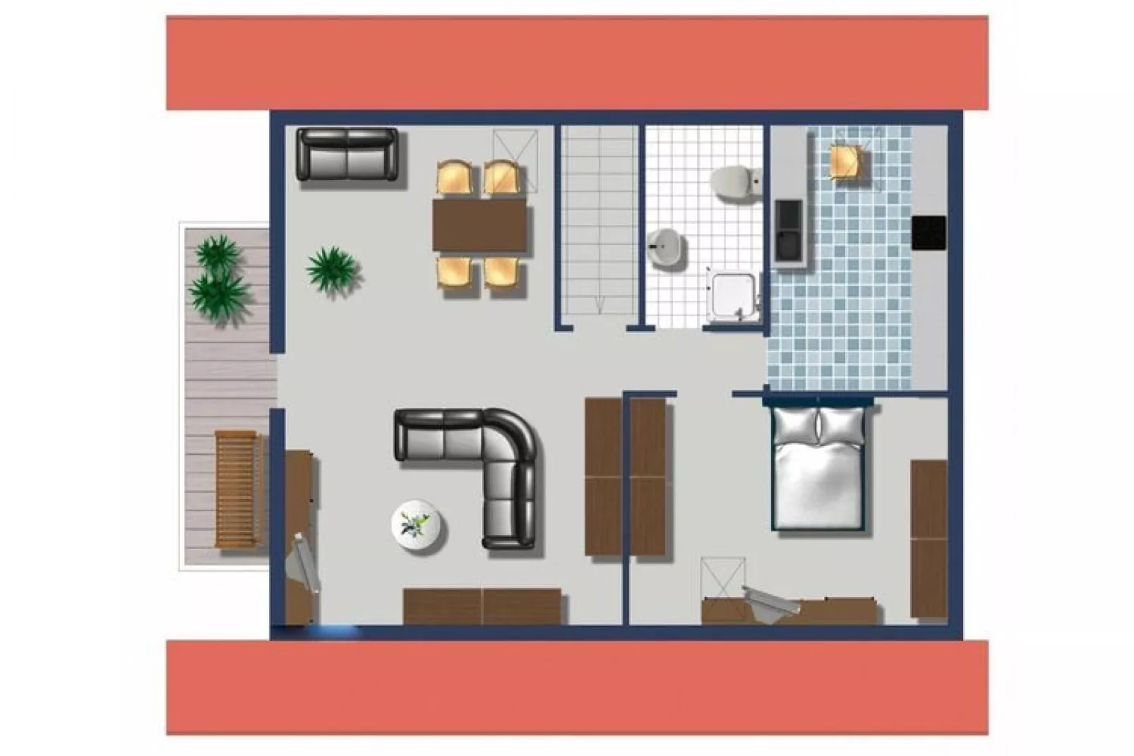 Fewo 75 qm-Floor plan