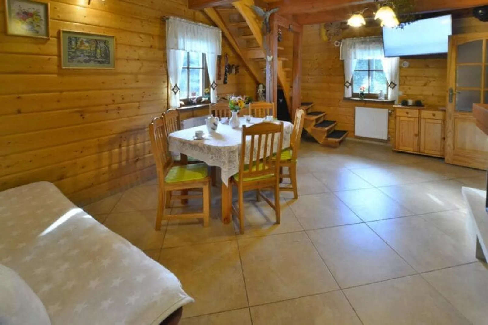 Dom wakacyjny nad jeziorem Oswino-Living room