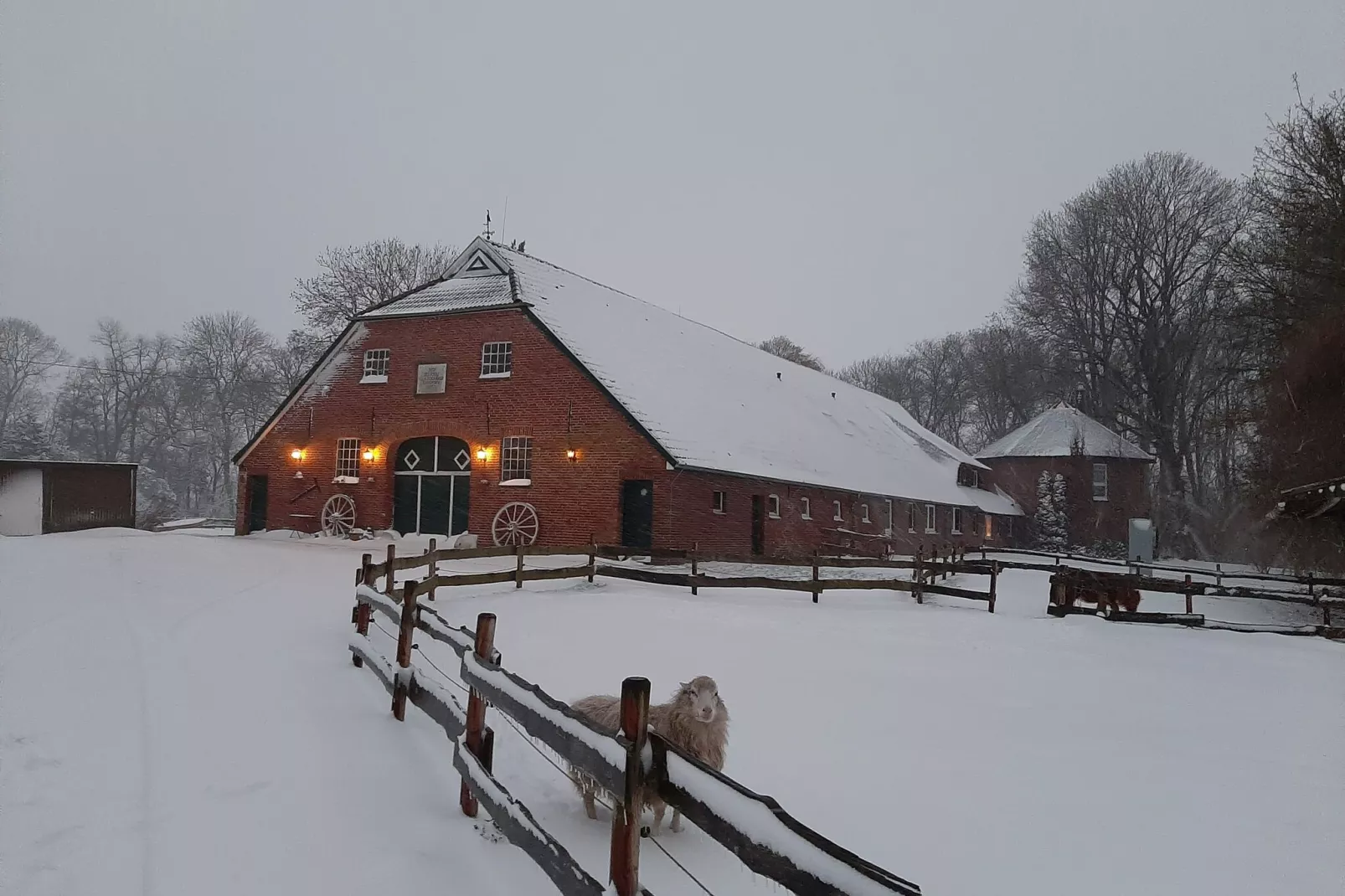 Ferienwohnung Tossens-Exterior winter