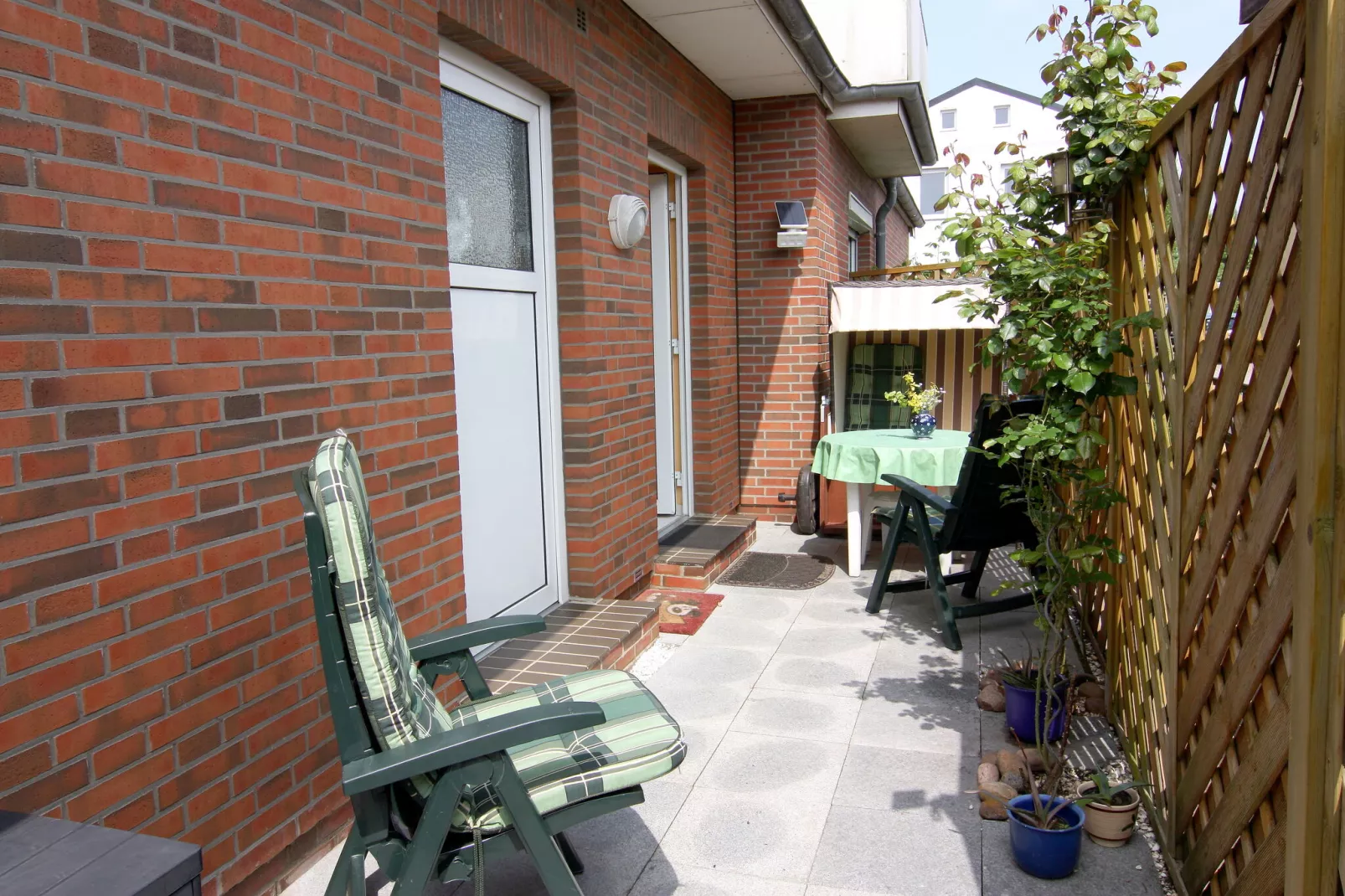Apartments Stapel, Büsum-App. 2 / 2 Raum App im EG, 55-Terrace balcony