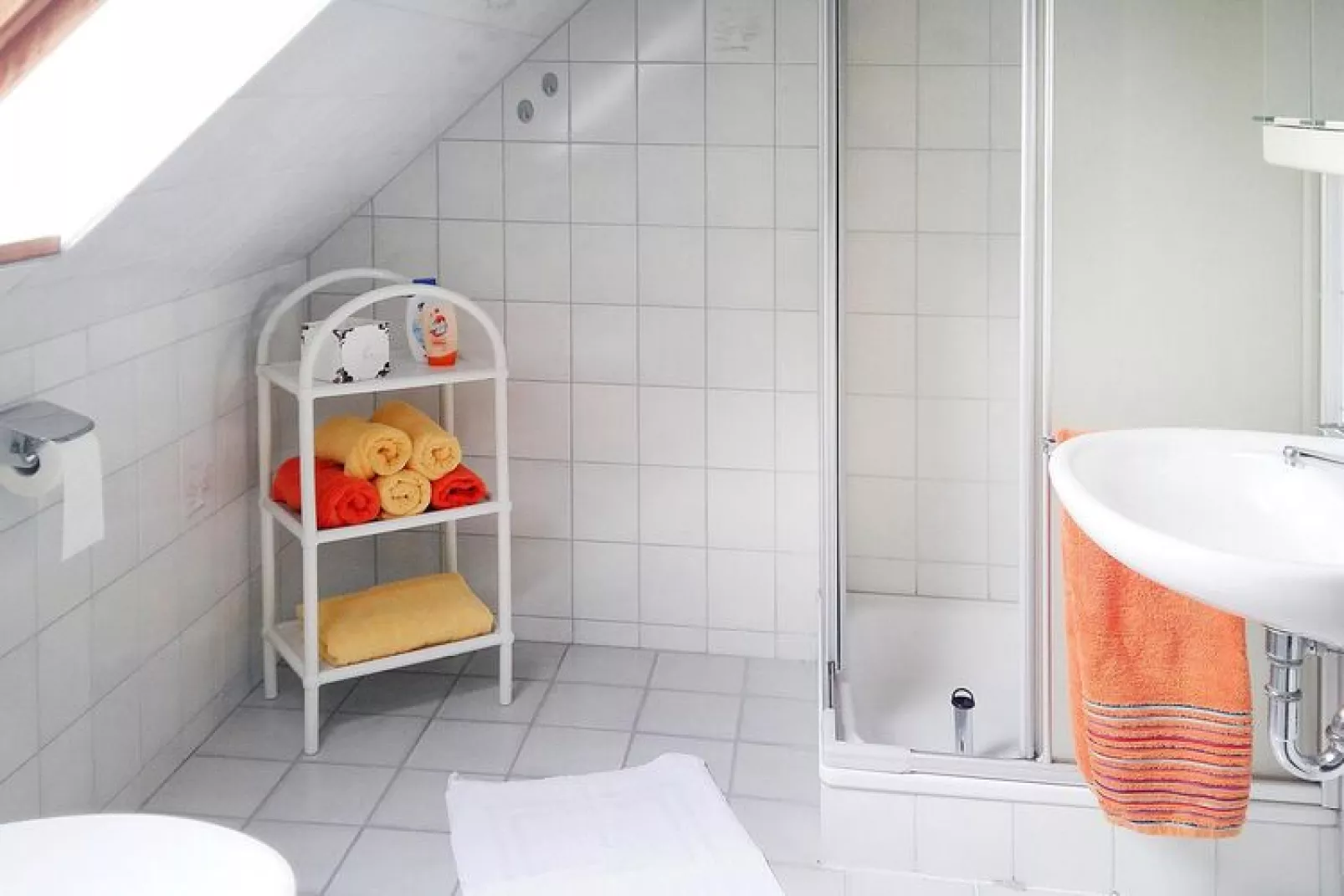 Ferienwohnung De ole Krabbenfischer Tönning-Salle de bain