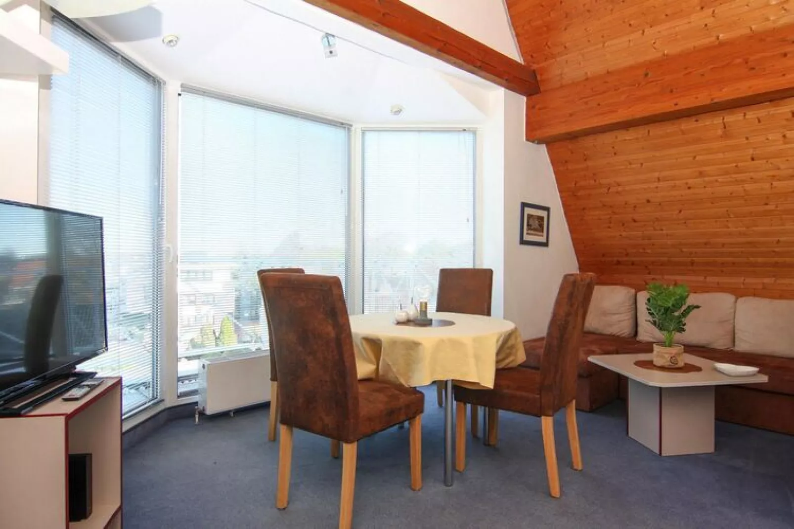 Apartments Panorama Laboe III m Seeblick 60 qm-Living room