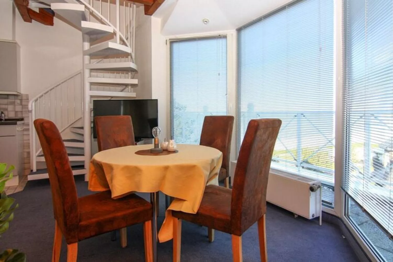 Apartments Panorama Laboe III m Seeblick 60 qm-Living room