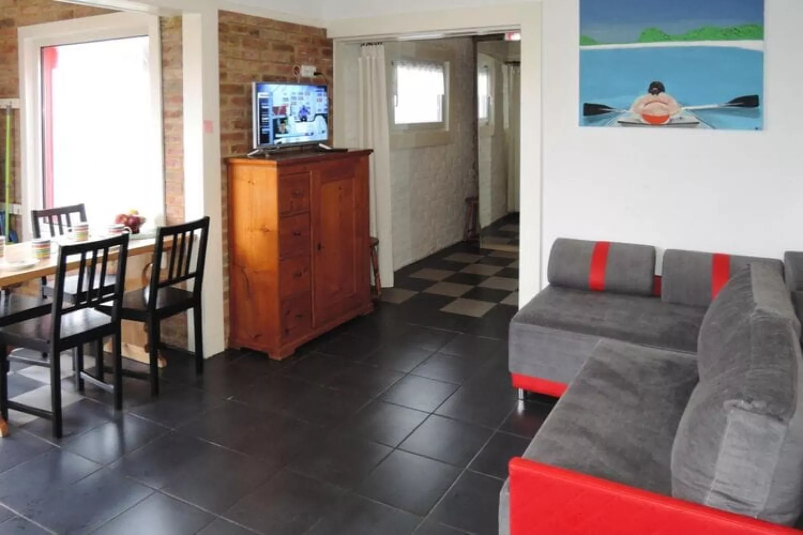 Holiday home Nowe Warpno Chick-Living room