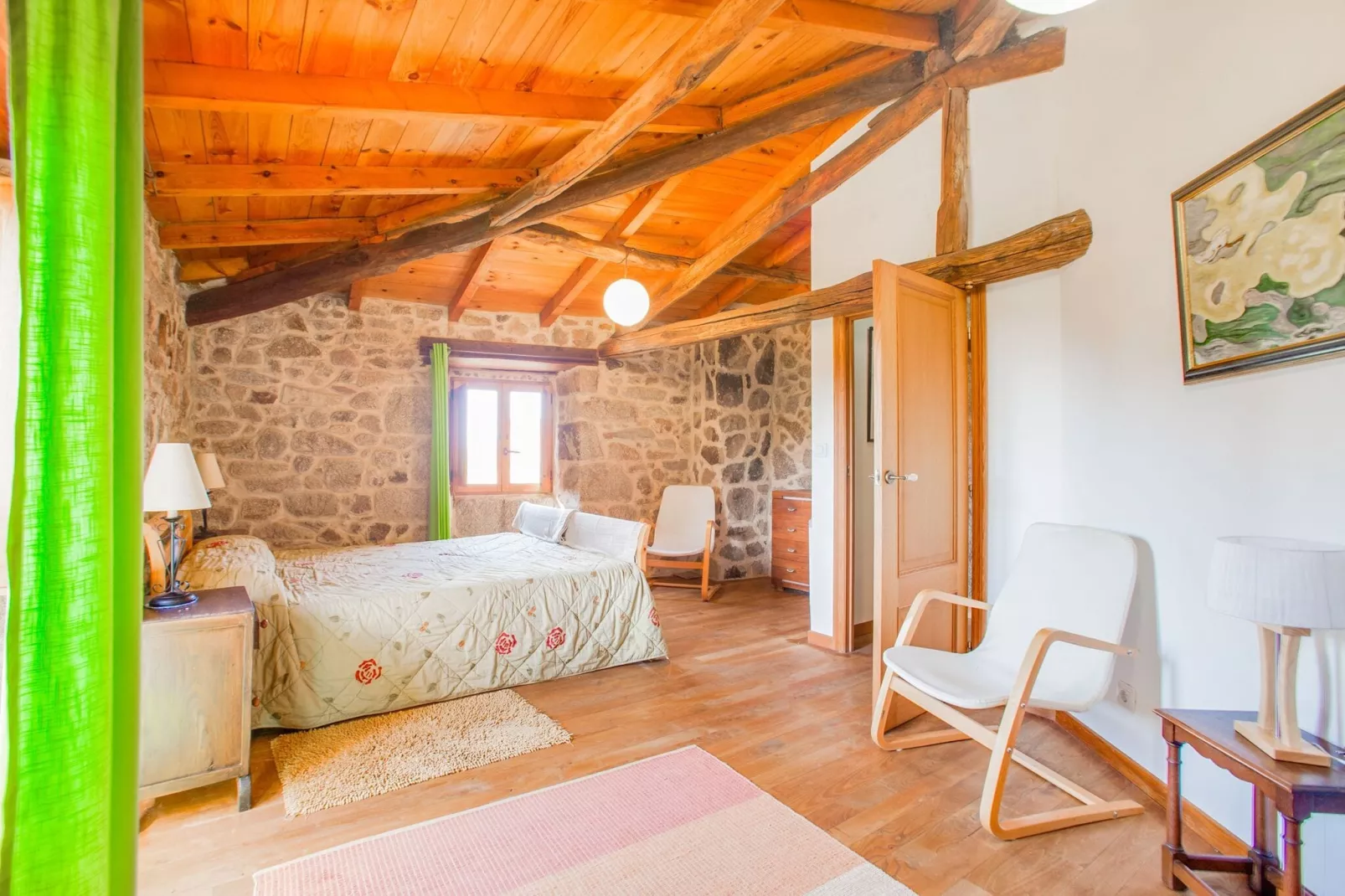 Casa Ribeira Sacra-Schlafzimmer